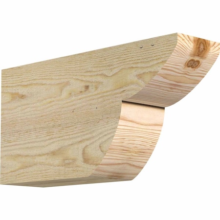 Ekena Millwork Crestline Rough Sawn Rafter Tail, Douglas Fir, 4"W x 8"H x 16"L RFT04X08X16CRE00RDF